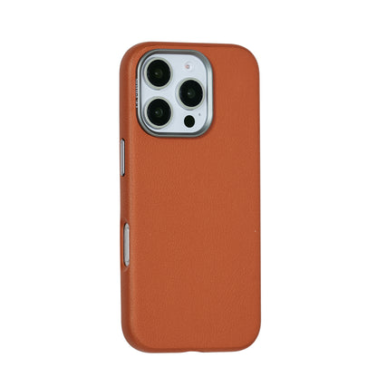 Le Prius Birman TPU Leather Case For iPhone 16 Series - Brown