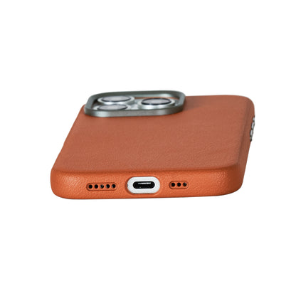 Le Prius Birman TPU Leather Case For iPhone 16 Series - Brown