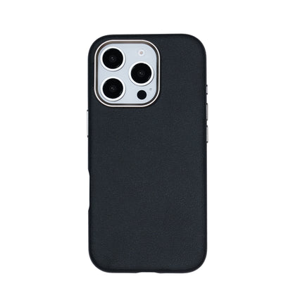 Le Prius Birman TPU Leather Case For iPhone 16 Series - Black