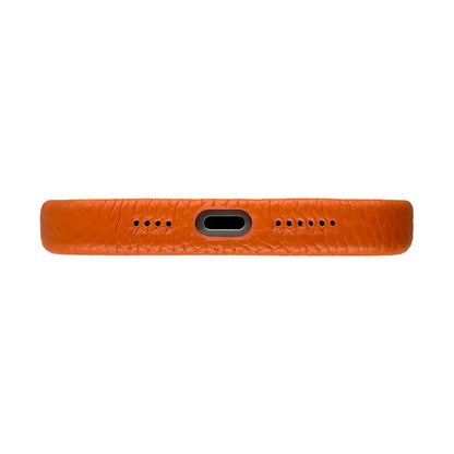 Amur Leather Case For iPhone 15 Series – Orange