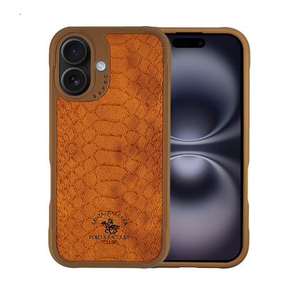 Santa Barbara Polo & Racquet Club Knight Series Case for  iPhone 16 Plus -Brown