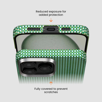 Pitaka Classic Ultra-Slim Case for iPhone 16 Series-Green