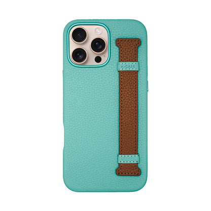 Amur Pro Leather Case For iPhone 16 Series - Tiffany/Brown