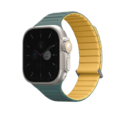 Uniq Revix Evo Reversible Magnetic Apple Watch Strap 49/45/44/42MM – Pacific Blue / Black