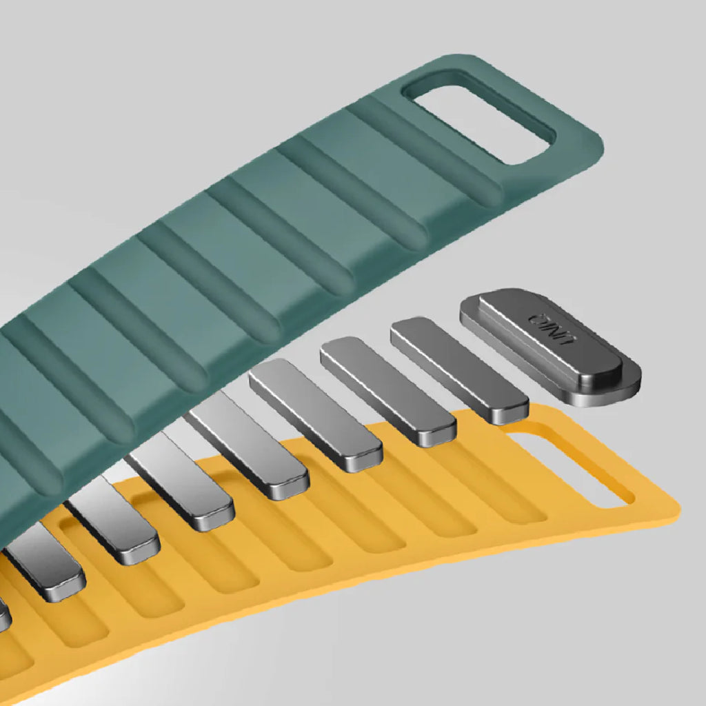 Uniq Revix Evo Reversible Magnetic Apple Watch Strap 49/45/44/42MM – Green / Yellow