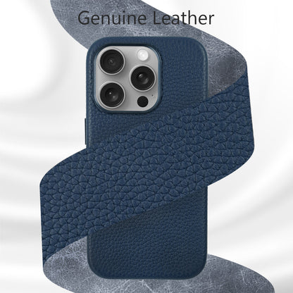 Amur Leather Case For iPhone 15 Series – Blue