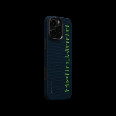 Pitaka Tactile Woven Case for iPhone 16 Series - Hello World