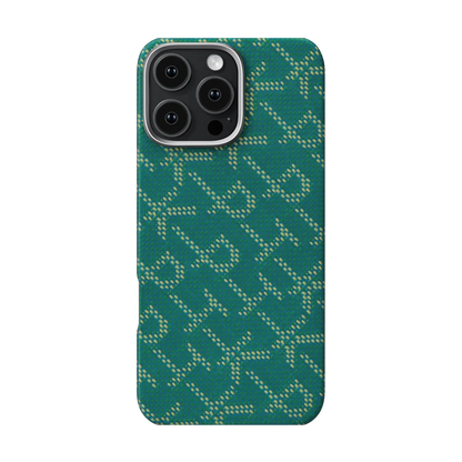 Pitaka Monogram Case for iPhone 16 Series- Dark Blue