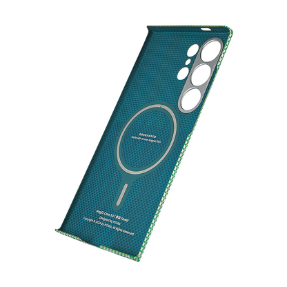 Aramid Fiber MagEZ Case 5 for S24 Ultra -Forest