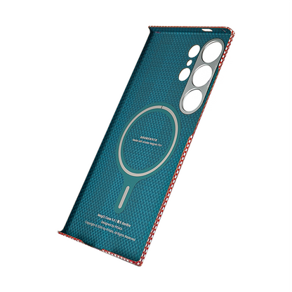 Aramid Fiber MagEZ Case 5 for S24 Ultra -Bonfire