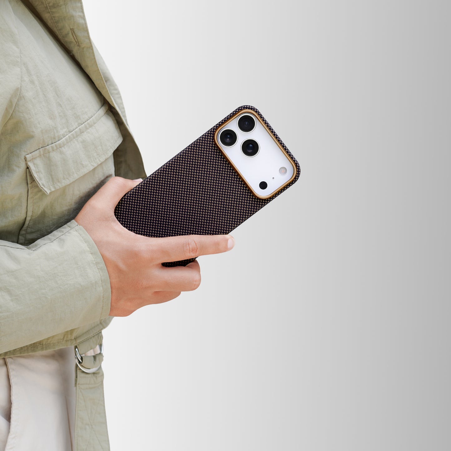 Desen Aramid Fiber Case For iPhone 17 Series - Brown