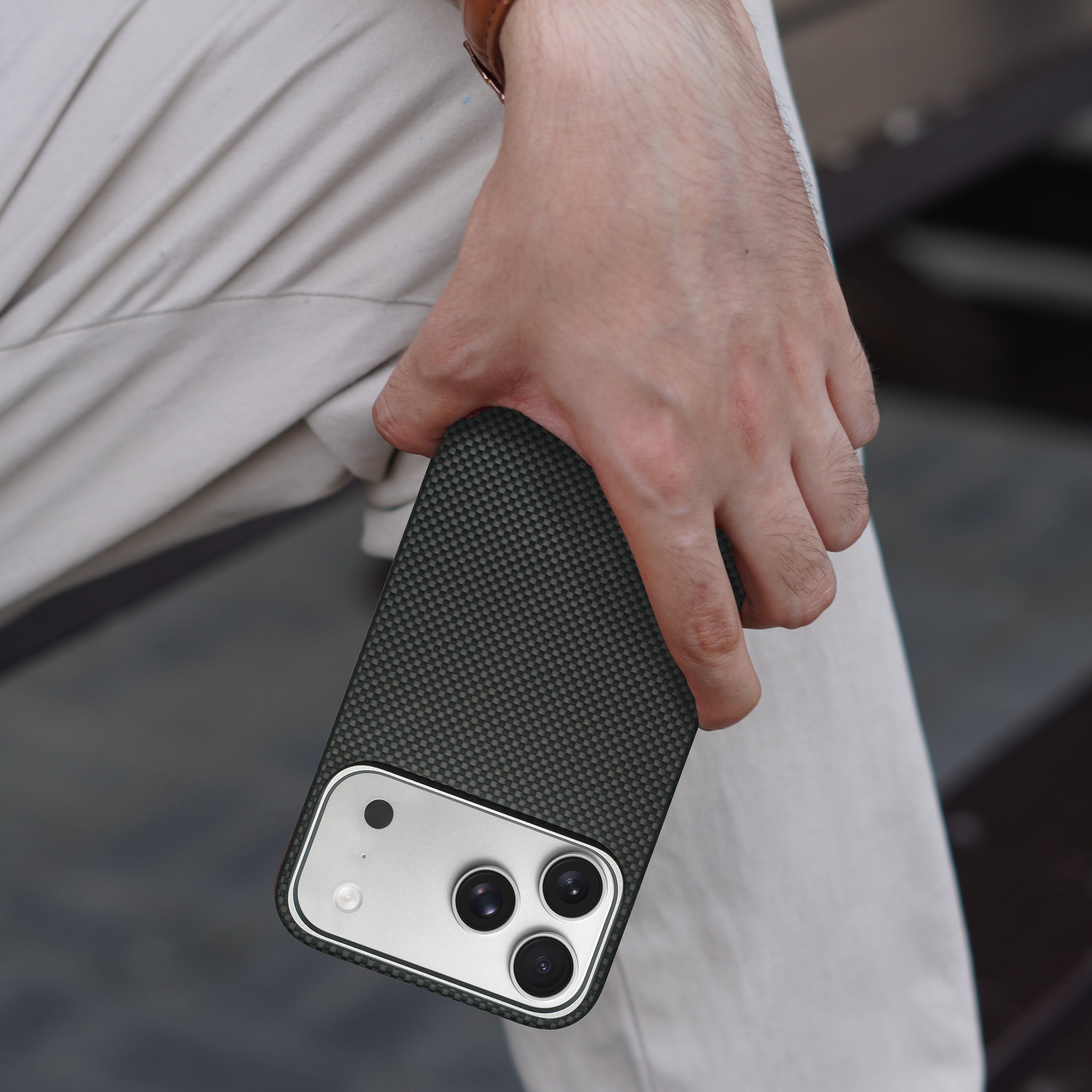 A-Case Aramid Fiber Case For iPhone 17 Pro - Desen