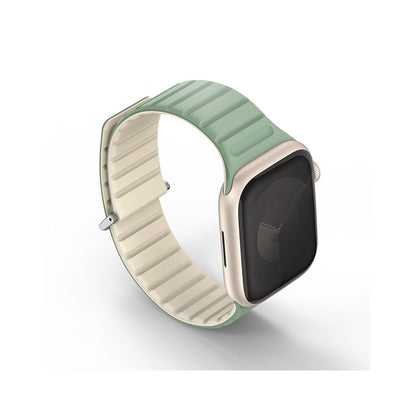 Uniq Revix Evo Reversible Magnetic Apple Watch Strap 49/45/44/42MM – Soft Mint / beige