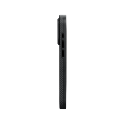 Pitaka Tactile Woven Case for iPhone 15 Series 1500D - Black/Gray