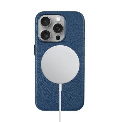 Amur Leather Case For iPhone 15 Series – Blue
