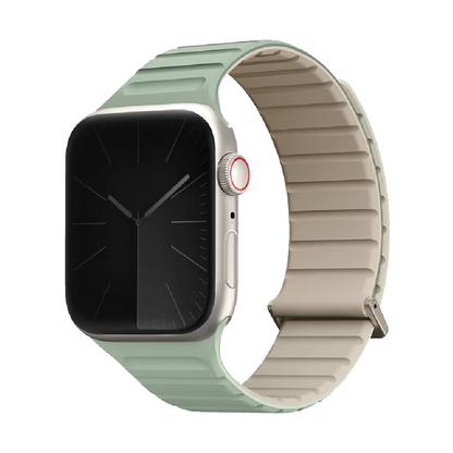 Uniq Revix Evo Reversible Magnetic Apple Watch Strap 49/45/44/42MM – Soft Mint / beige