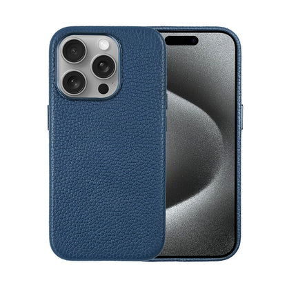 Amur Leather Case For iPhone 15 Series – Blue