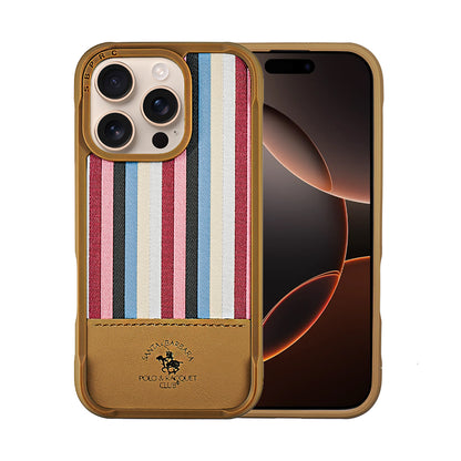 Santa Barbara Polo & Racquet Club Isaac Series Case for iPhone 16 Series - Brown