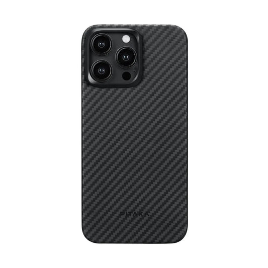Pitaka Tactile Woven Case for iPhone 15 Series 1500D - Black/Gray