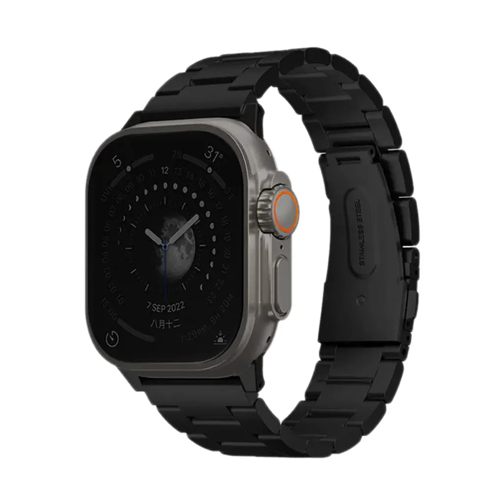 Uniq Osta Apple Watch Steel Strap 49/45/44/42MM-Black