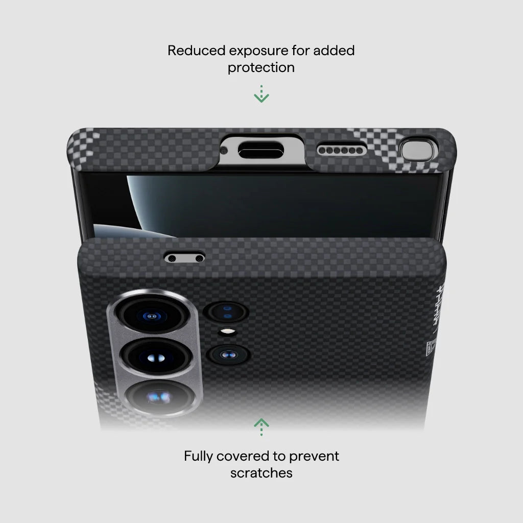 Pitaka Rebuilding Tactile Woven Case for Samsung Galaxy S24 Ultra - Black