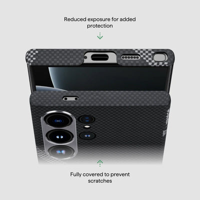 Pitaka Rebuilding Tactile Woven Case for Samsung Galaxy S24 Ultra - Black