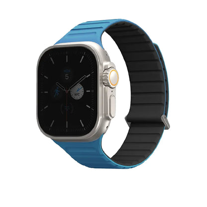 Uniq Revix Evo Reversible Magnetic Apple Watch Strap 49/45/44/42MM – Powder Blue / White
